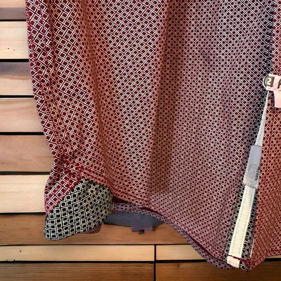 Mens paperdenim & cloth button down shirt xl slim maroon and navy blue - Picture 4 of 5